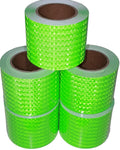 Reflective Green Tape 4 in x 68 ft 5 Rolls - High Intensity Visibility