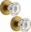 Antique Brass Crystal Glass Dummy Door Knob for Bifold Doors
