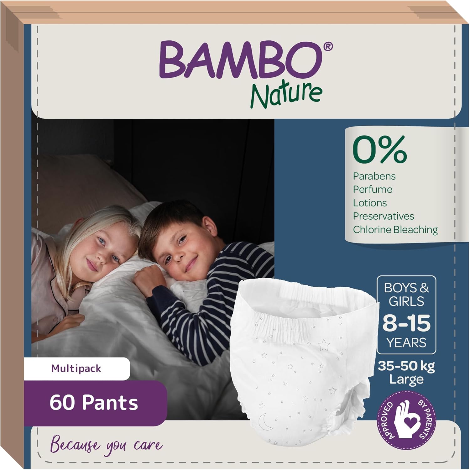 Bambo Nature Dreamy Night Pants for Comfortable Sleep 60 Count