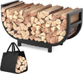 30-inch Firewood Rack for Indoor and Outdoor Use, Heavy Duty