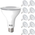 PAR30 LED Bulbs 10 Pack 5000K Daylight - Bright, Dimmable Flood
