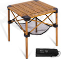Portable Woodgrain Camping Table - Lightweight & Durable