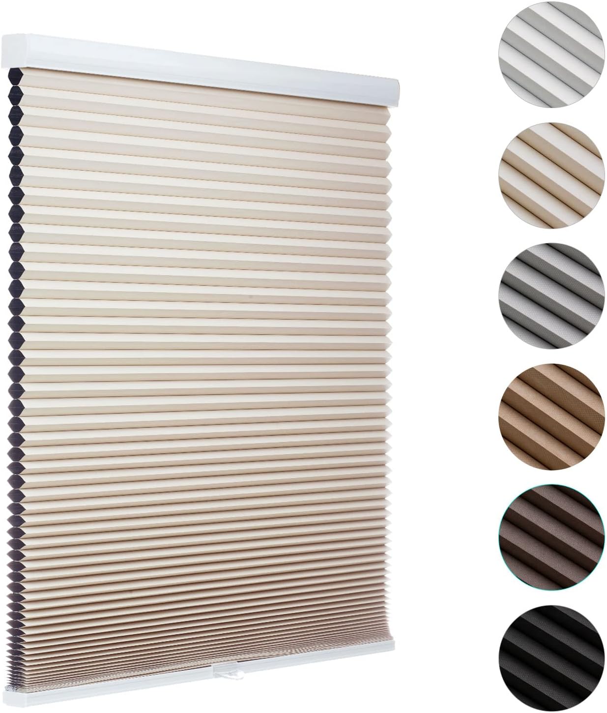 MYshade Blackout Cordless Cellular Shades for Room Darkening