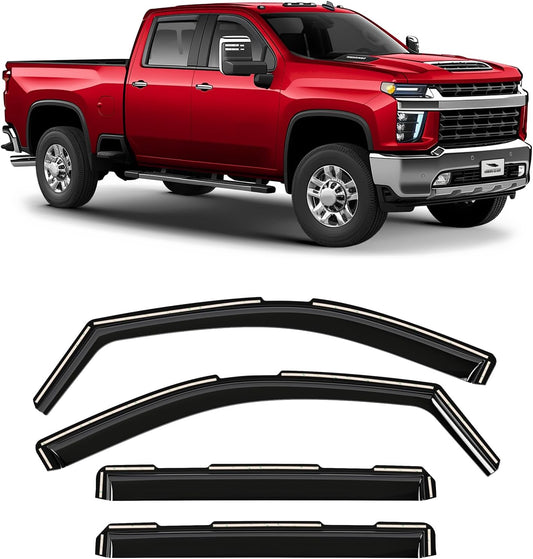 Voron Glass Rain Guards for Chevrolet Silverado 2500HD 2020-2026