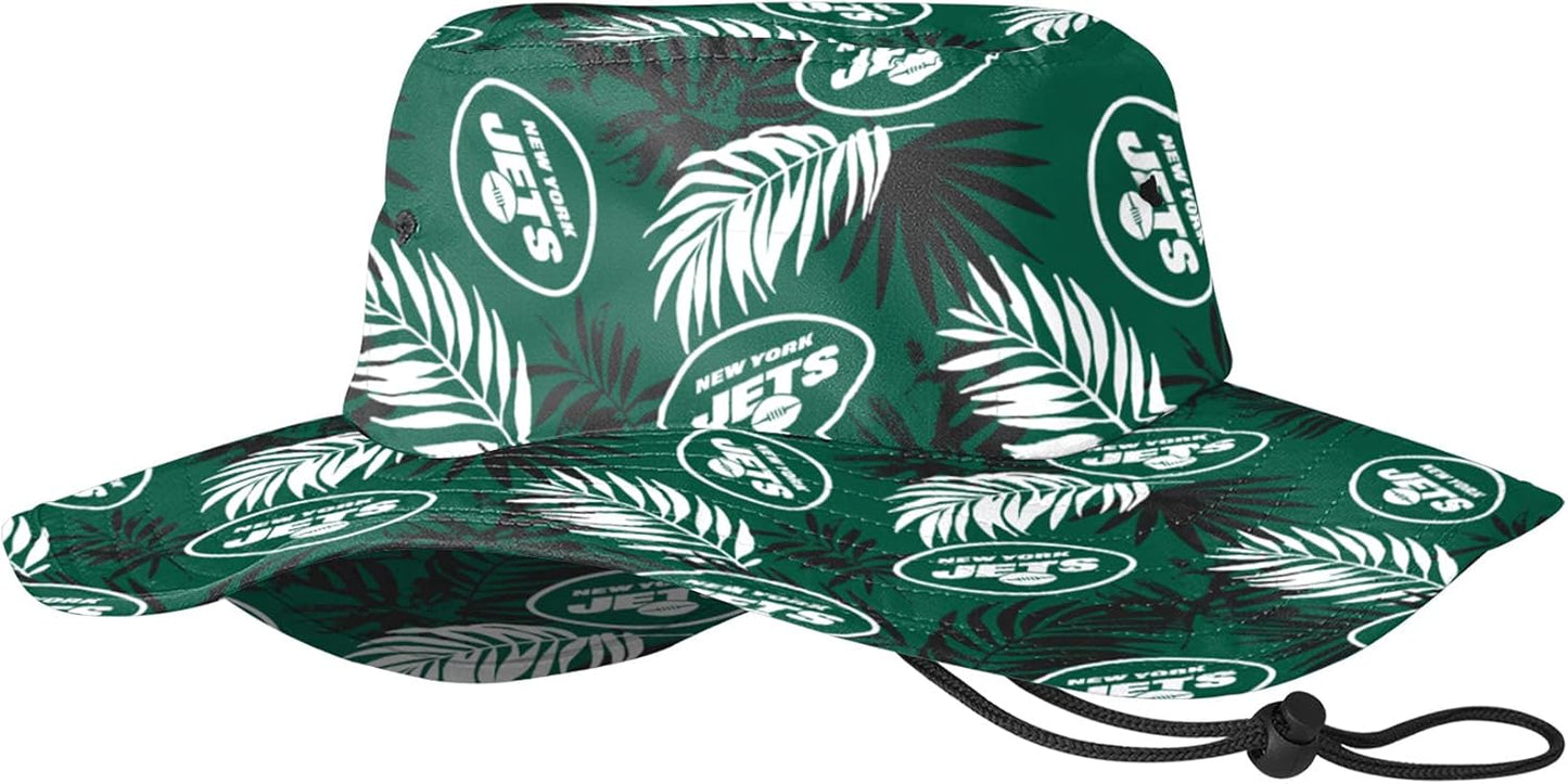 FOCO Men's NFL Team Logo Sport Outdoor Sun Bucket Boonie Hat