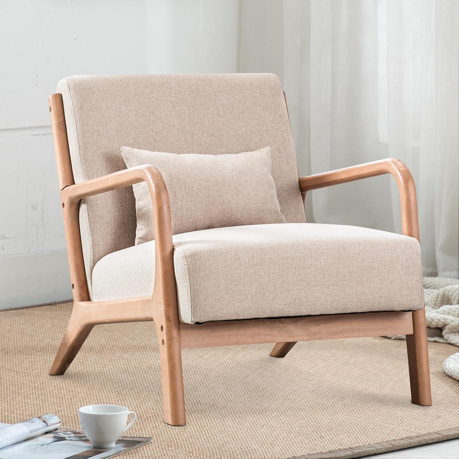 InZOY Mid Century Accent Chair: Comfy & Stylish Seating