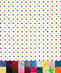 Poly Cotton Broadcloth Fabric by the Yard - Lightweight Breathable Dot