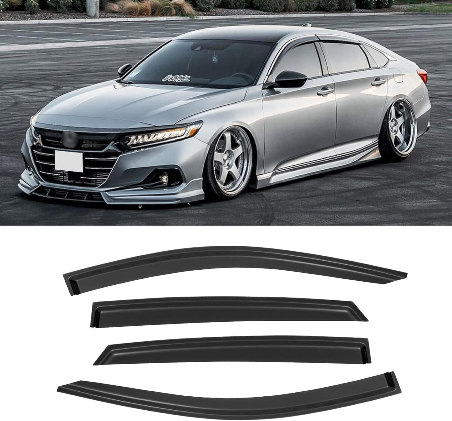Window Rain Guards for Honda Accord 2018-2023 - Easy Install