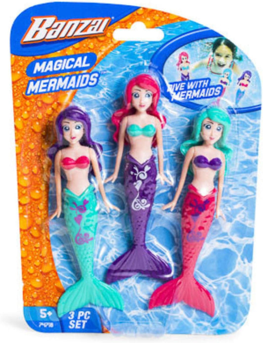 Banzai Magical Mermaid Dolls - Summer Fun Trio 