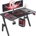 47 Inch Gaming Desk - Large Carbon Fiber Surface for PC Setups