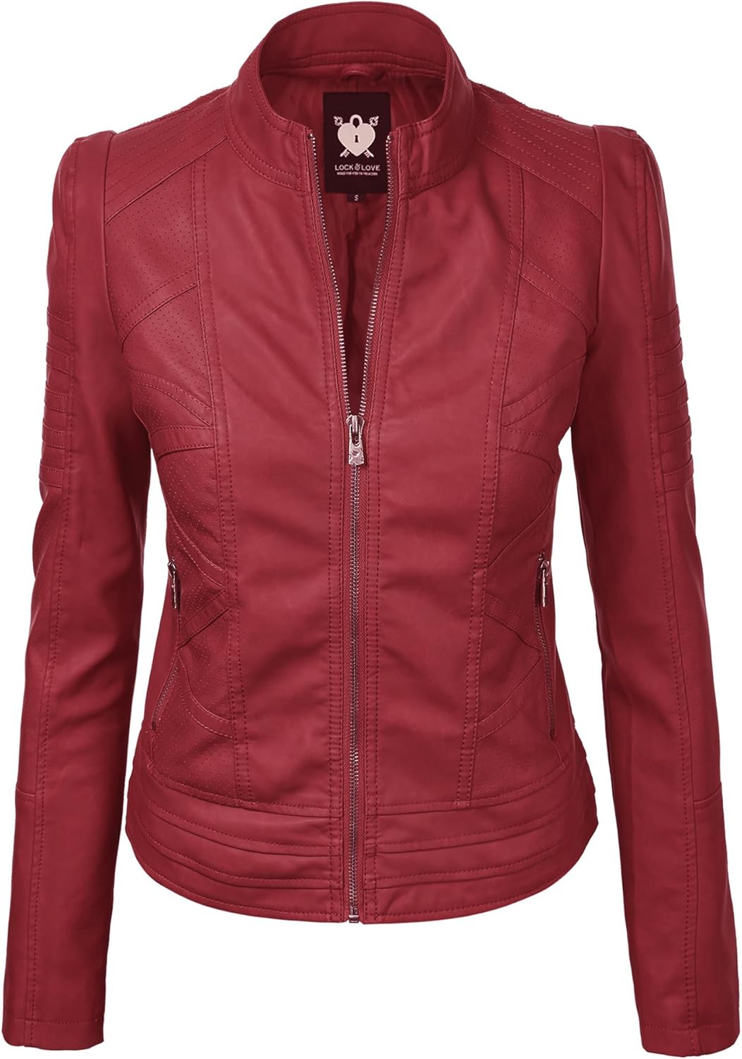 Lock and Love Slim Fit Stylish Vegan Leather Moto Jacket Review