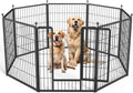 Simple Deluxe Dog Playpen 32 in Height 8-Panel Fence - Portable Safety