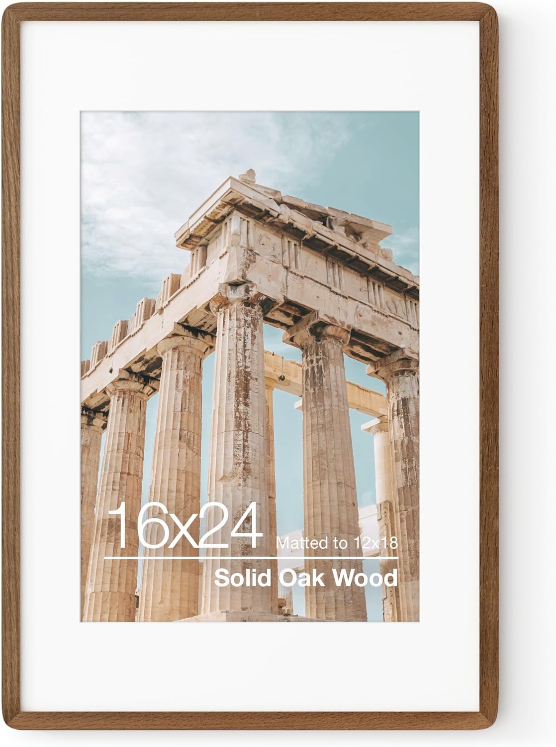 16x24 Poster Frame in Solid Oak Wood for Stylish Decor