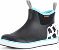 Kid's Rain Boots Waterproof Ankle Deck Boots - Easy On/Off
