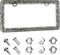 Valor Gel Metal License Plate Frame with Rhinestones - Durable Sparkle