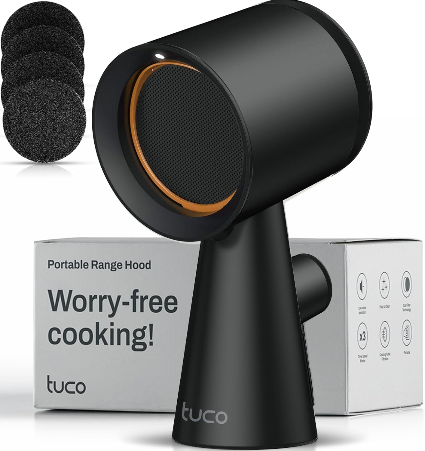 TUCO Portable Range Hood with Triple Filter for Clean Cooking