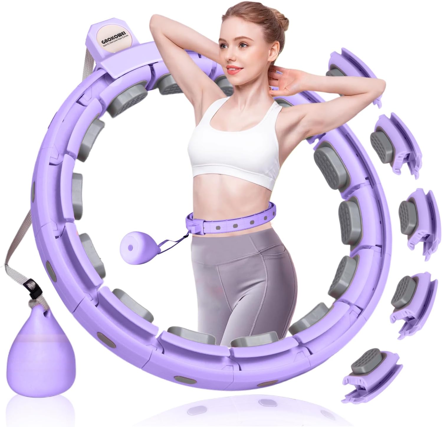 Smart Silent Weighted Hula Circle for Effective Weight Loss