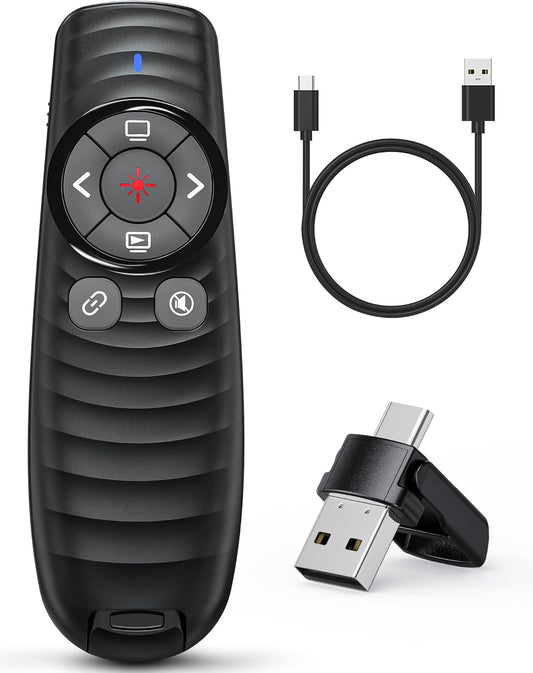 2-in-1 Wireless Presenter & Laser Pointer