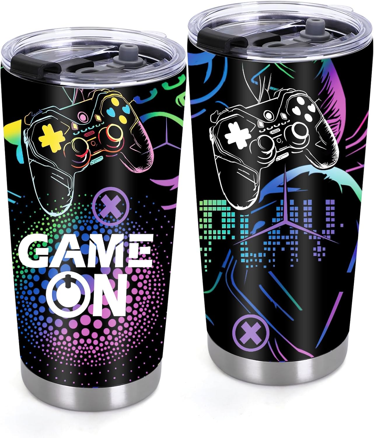LATTPLYN Insulated Gamer Mug Tumbler - Stay Cool While You Game! 