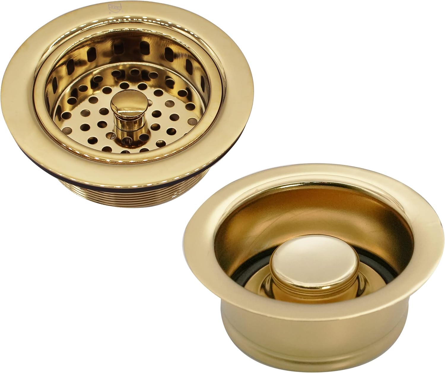Large Kitchen Basket Strainer with Waste Disposal Flange Set