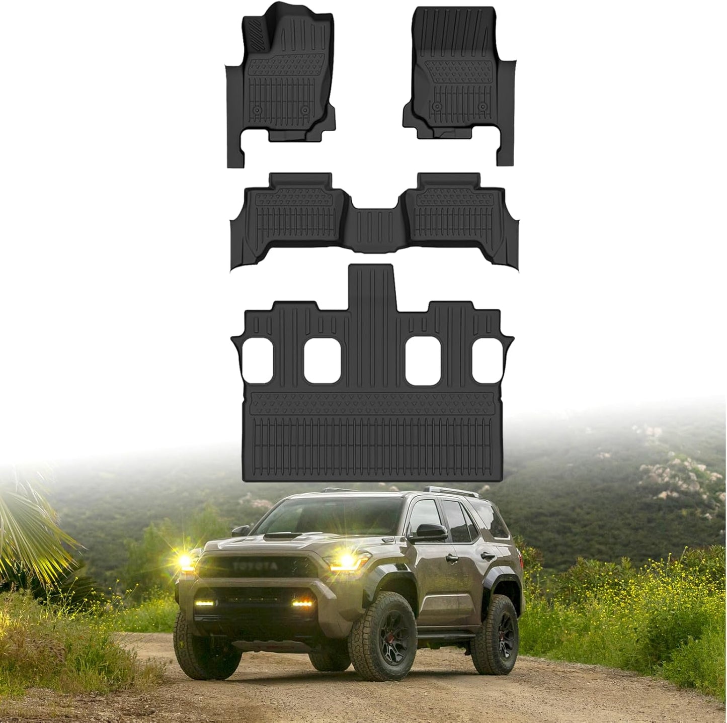 All Weather Car Floor Mats for 2025 2026 Toyota 4Runner