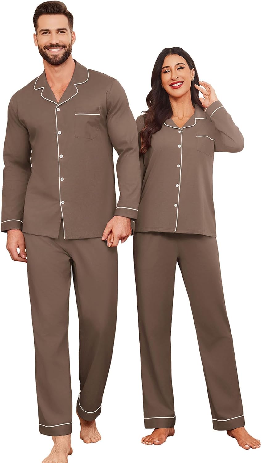 Ekouaer Couple Matching Pajamas for Ultimate Comfort and Style