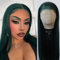 Dark Green Lace Front Synthetic Wig for Cosplay & Daily Wear