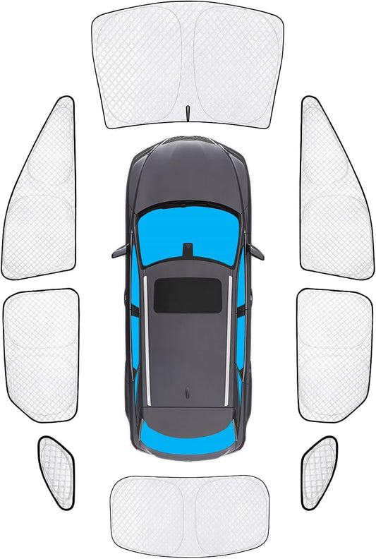 KMF 8pcs Thicken Full Window Sun Shades for Lexus RX 2023-2025