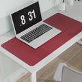 Wine Red Plastic Table Cover Protector 24 x 48 in - Durable Desk Pad