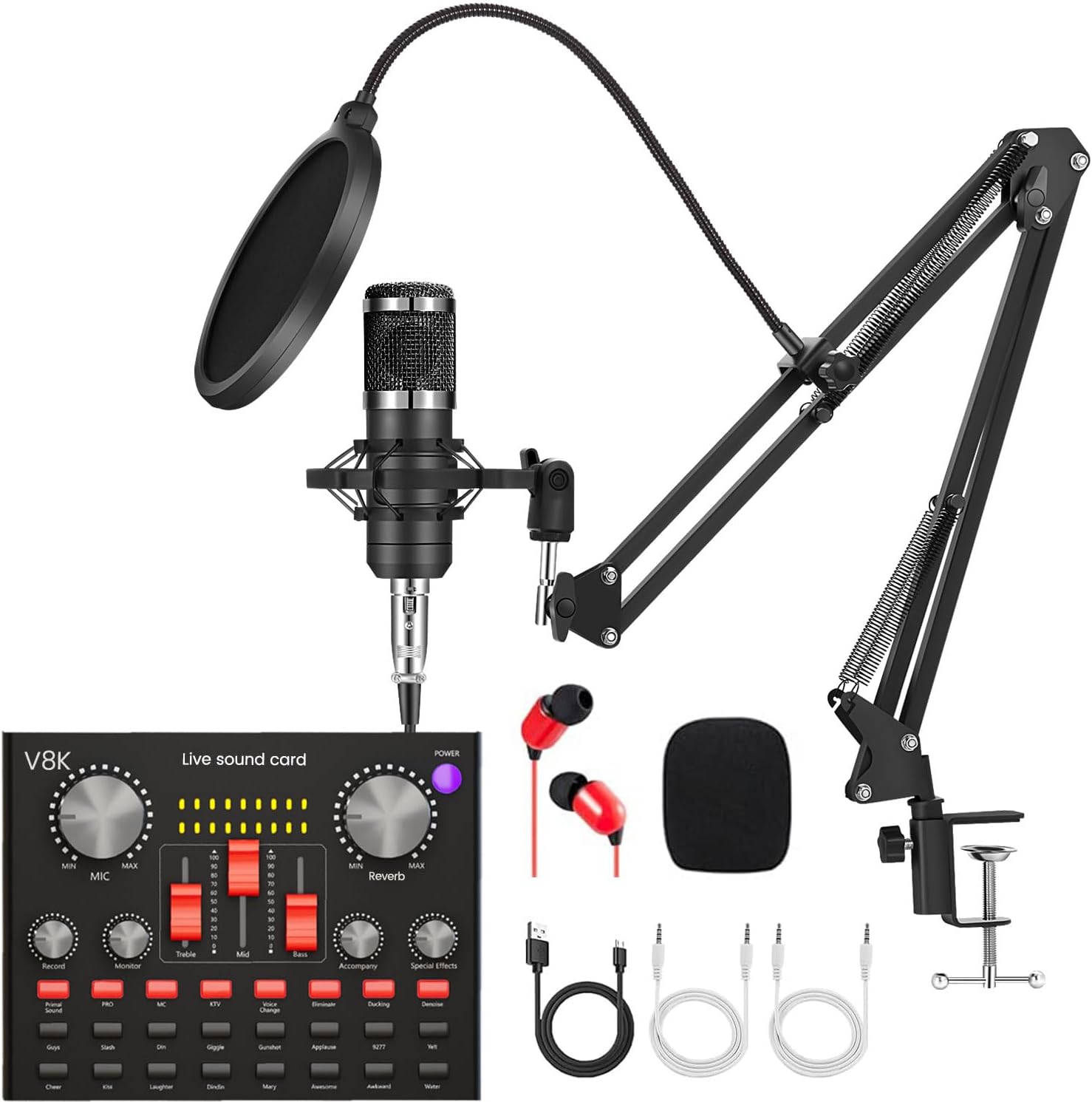 Podcast Equipment Bundle for Gamers and Streamers - BM-800 Kit