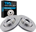 TRQ Front Brake Rotors Set Vented Compatible with 2016-2024 Mazda CX-5