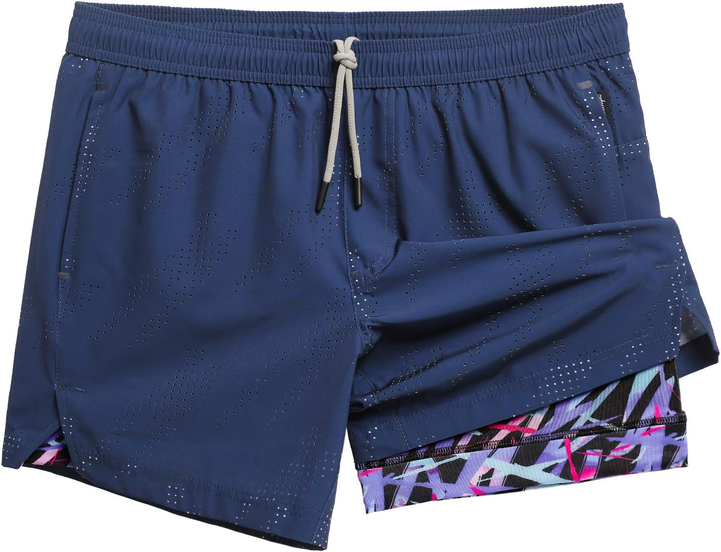 maamgic Mens Running Shorts with Compression Liner for Comfort