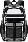 Clear TPU XL Backpack 18in See Through Heavy Duty - Stadium Ready