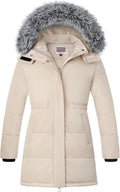 Girl's Long Hooded Parka Winter Coat - Warm Windproof Puffer