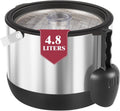 Double-Wall Insulated Ice Bucket 4.8L - Large Capacity Beverage Cooler