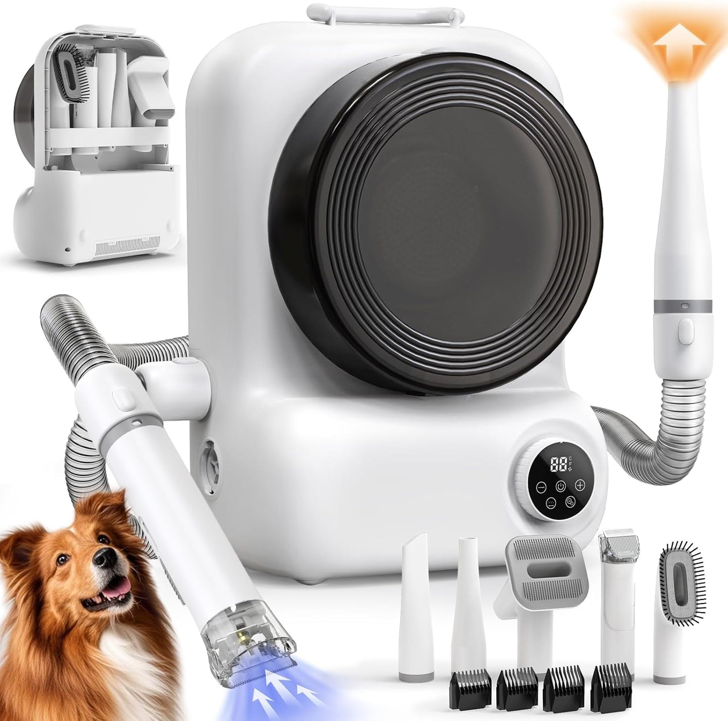 Powerful Pet Grooming Vacuum with 3L Canister