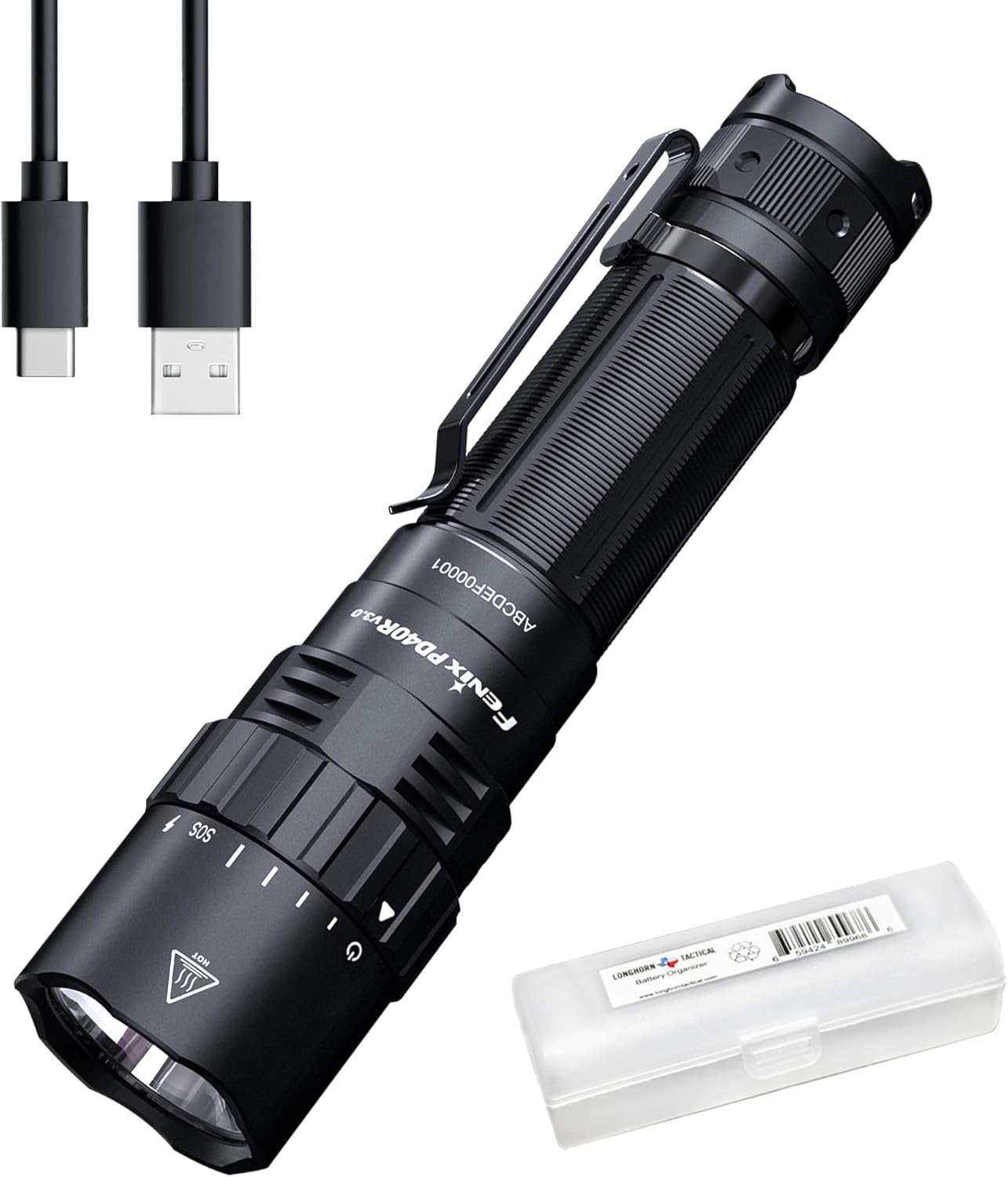 Fenix PD40R v3.0 Tactical Flashlight: 3000 Lumen Power