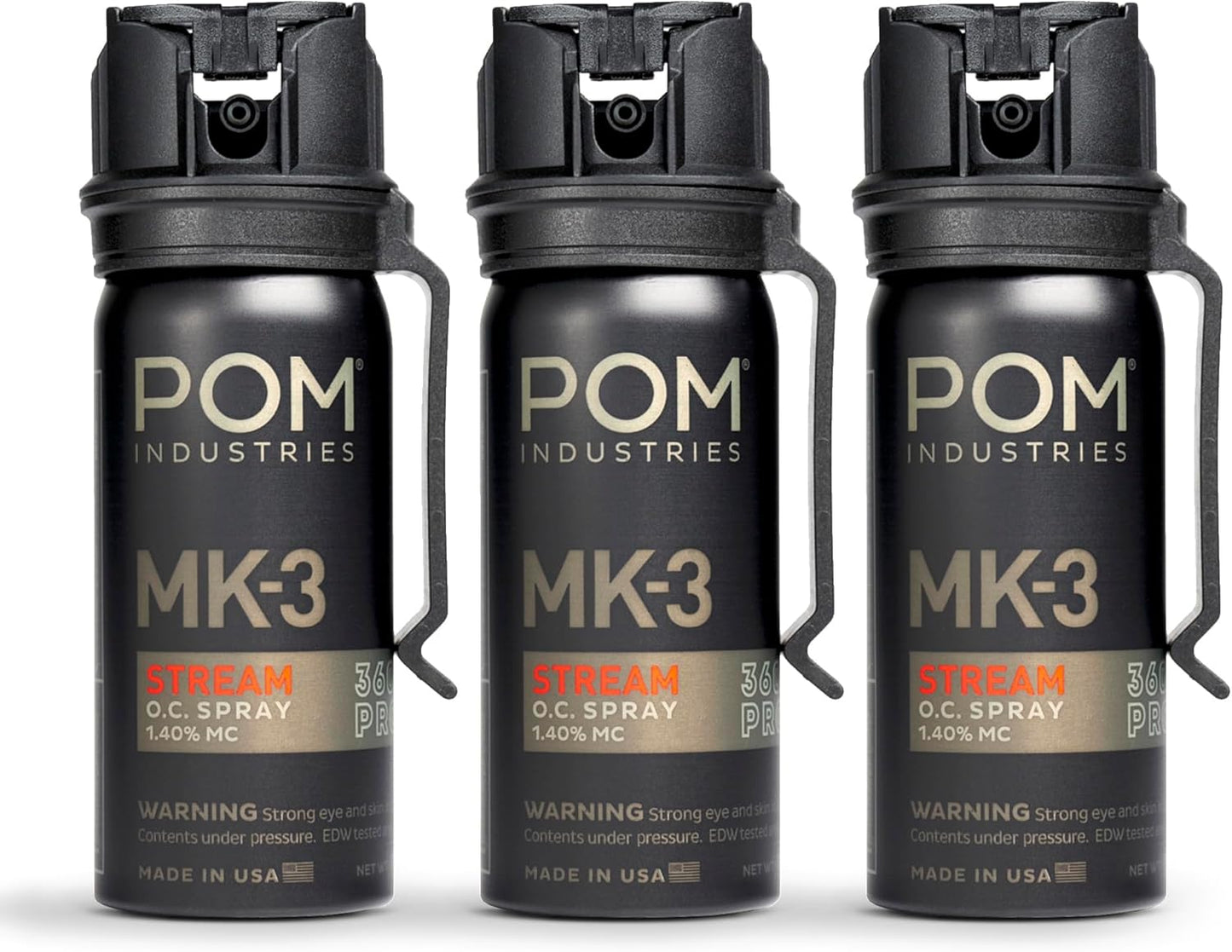 POM MK3 Pepper Spray with Maximum Police Strength and UV Dye