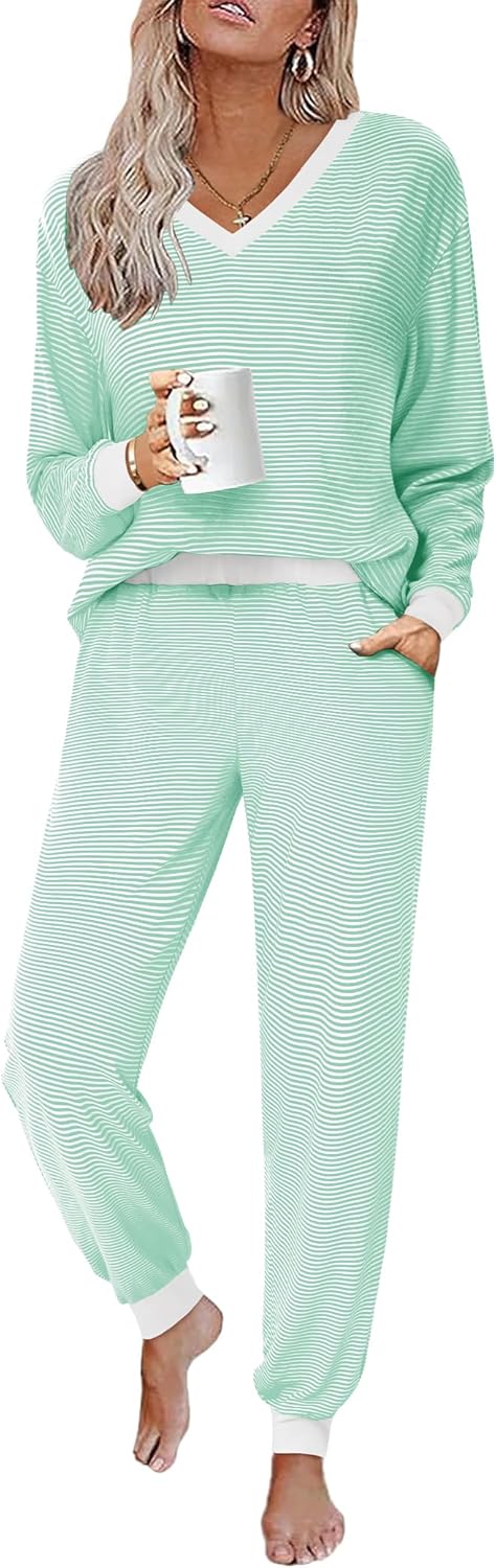 Soft Striped Lounge Sets for Women - Stylish Pajama Sets