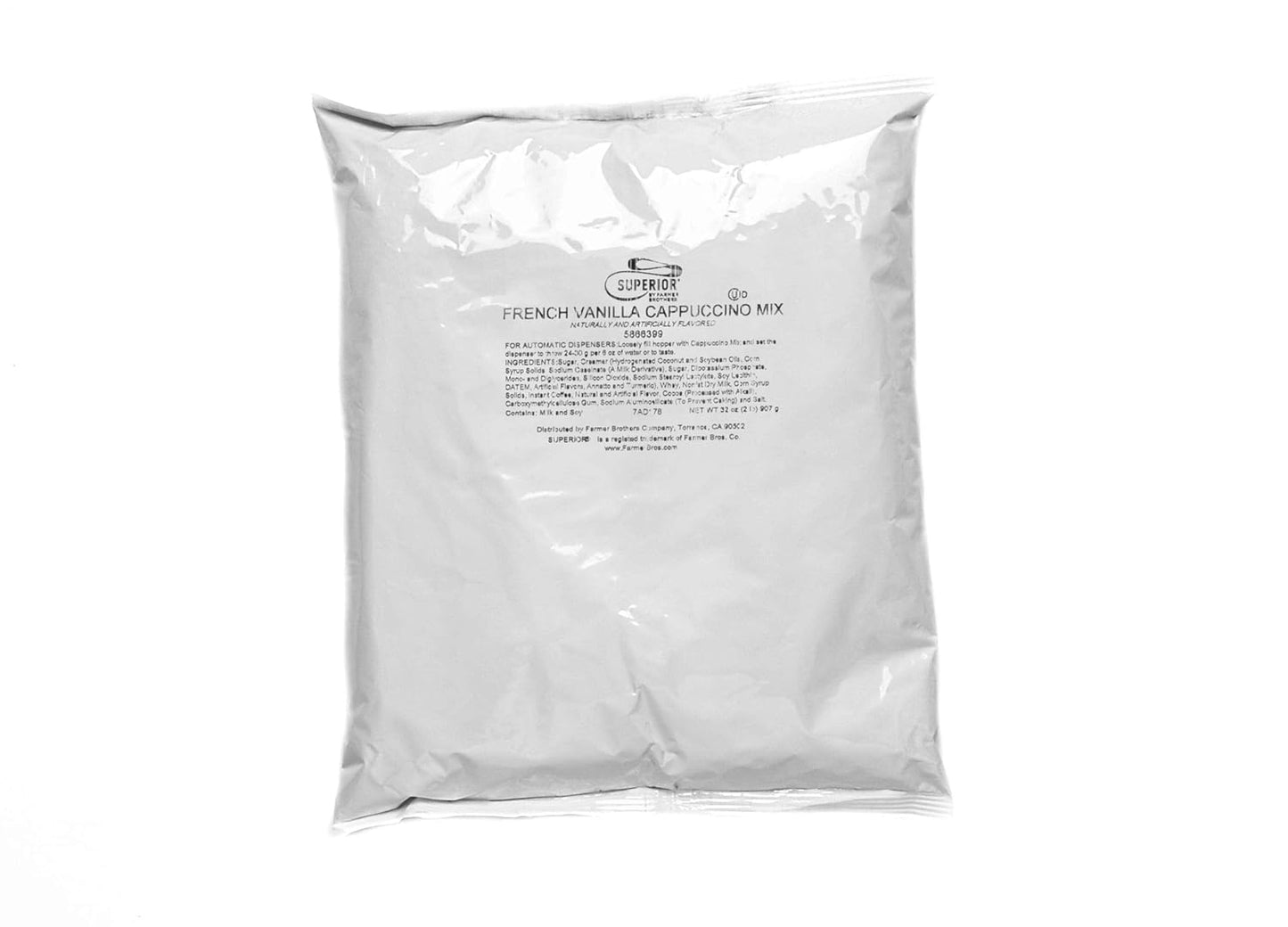Farmer Brothers Powdered Cappuccino Mix for Delicious Beverages