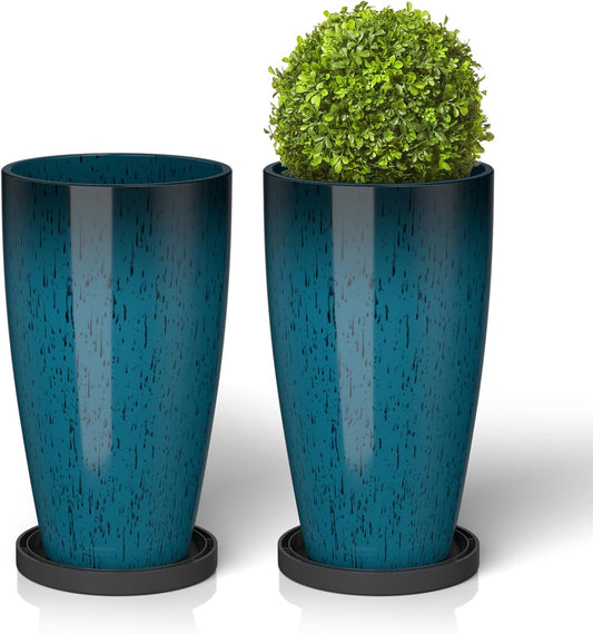 ZMTECH 21 Inch Tall Plant Pots for Indoor and Outdoor Use