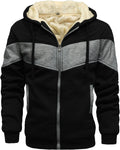 Men's Winter Fleece Thermal Jackets Sherpa Lined Hoodies - Warm Thick