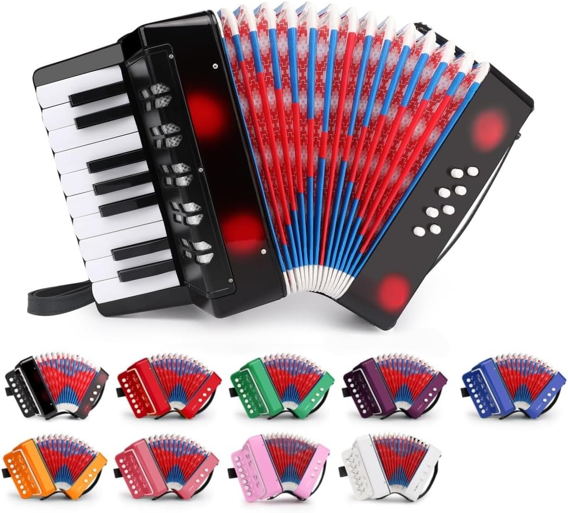 17 Key Piano Accordion for Kids and Beginners - Lightweight Fun