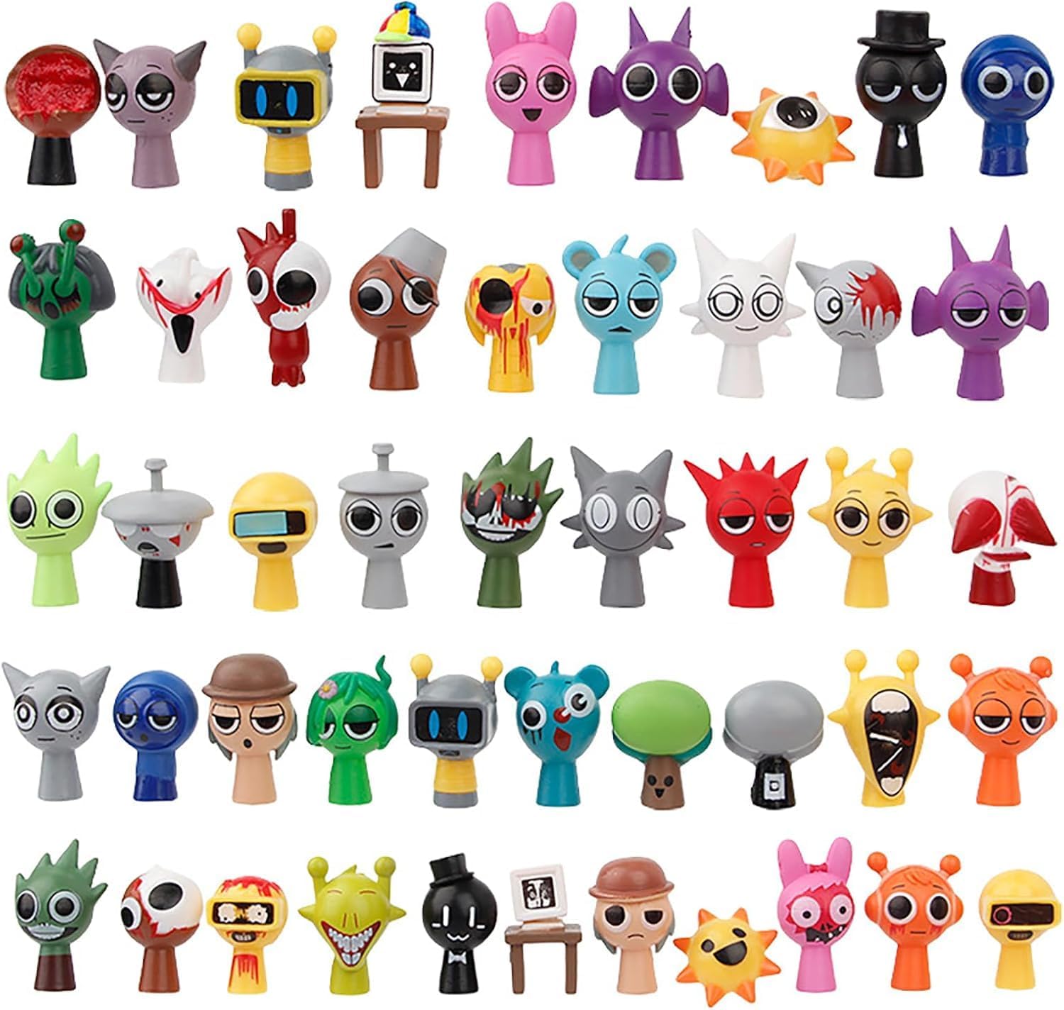 Sprunki Action Figures Set 48pcs Pack for Collectors & Fans