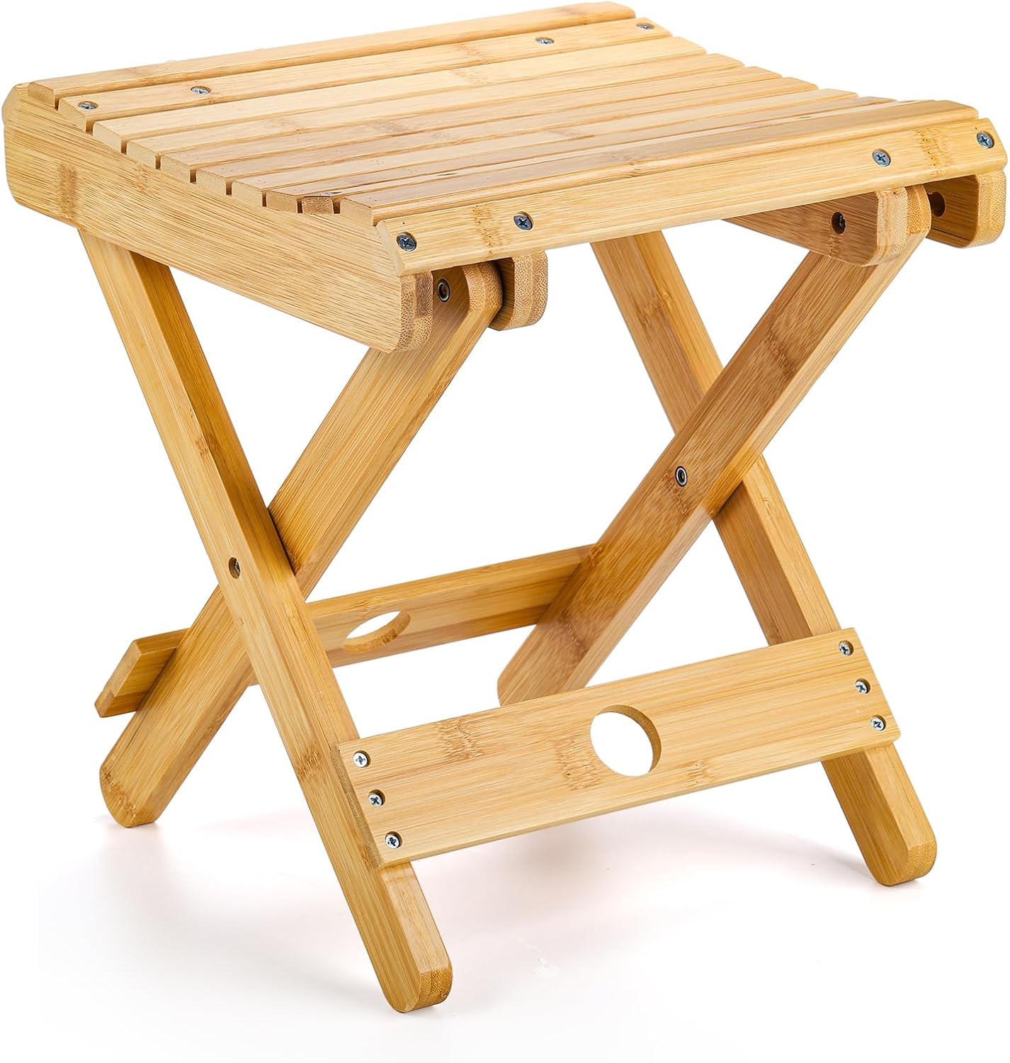 Lawei 12 Bamboo Step Stool - Versatile Spa Shower Seat