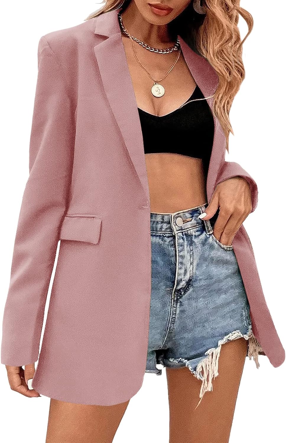 Febriajuce Women's Casual Long Sleeve Blazer Suit Jacket Review