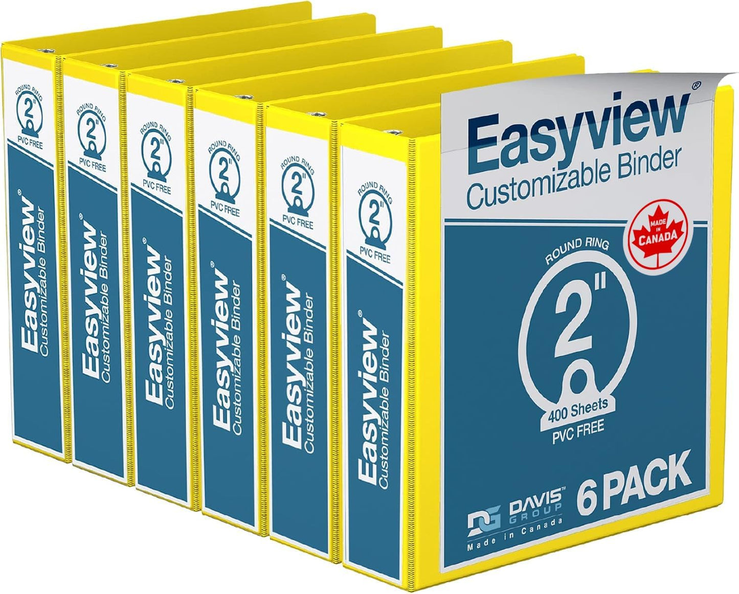 Easyview Premium 3-Ring Binders for School or Office Use