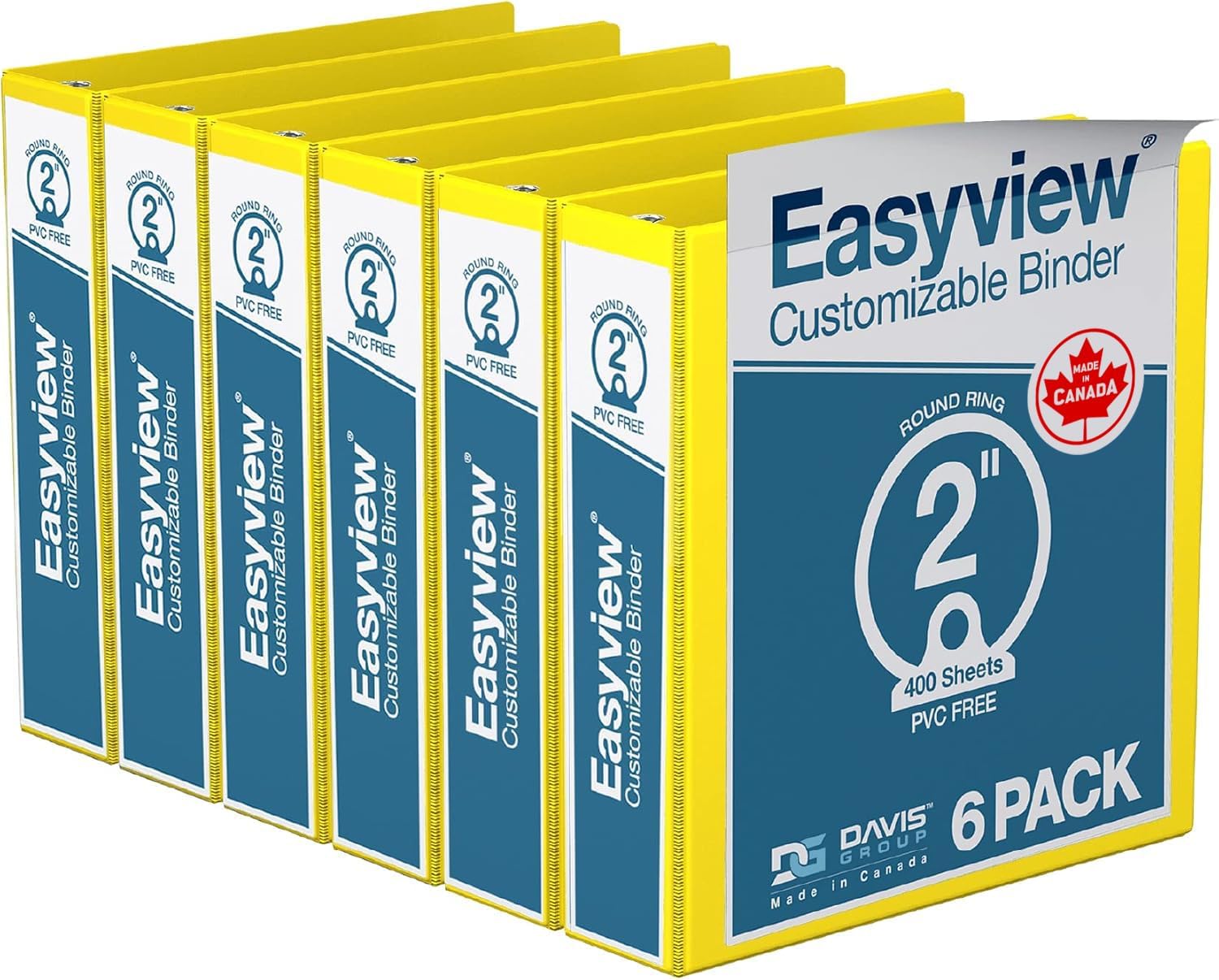 Easyview Premium 3-Ring Binders for School or Office Use