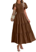 Boho Tiered Flowy Midi Dress - Comfortable Summer Staple