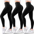 High Waisted Leggings for Women - Tummy Control 3 Pack